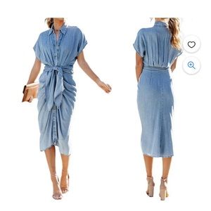 Jean dress - super flattering